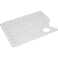 Палитра пластиковая "Сонет", прямоугольная, 23 ячейки, 34x23,4 см