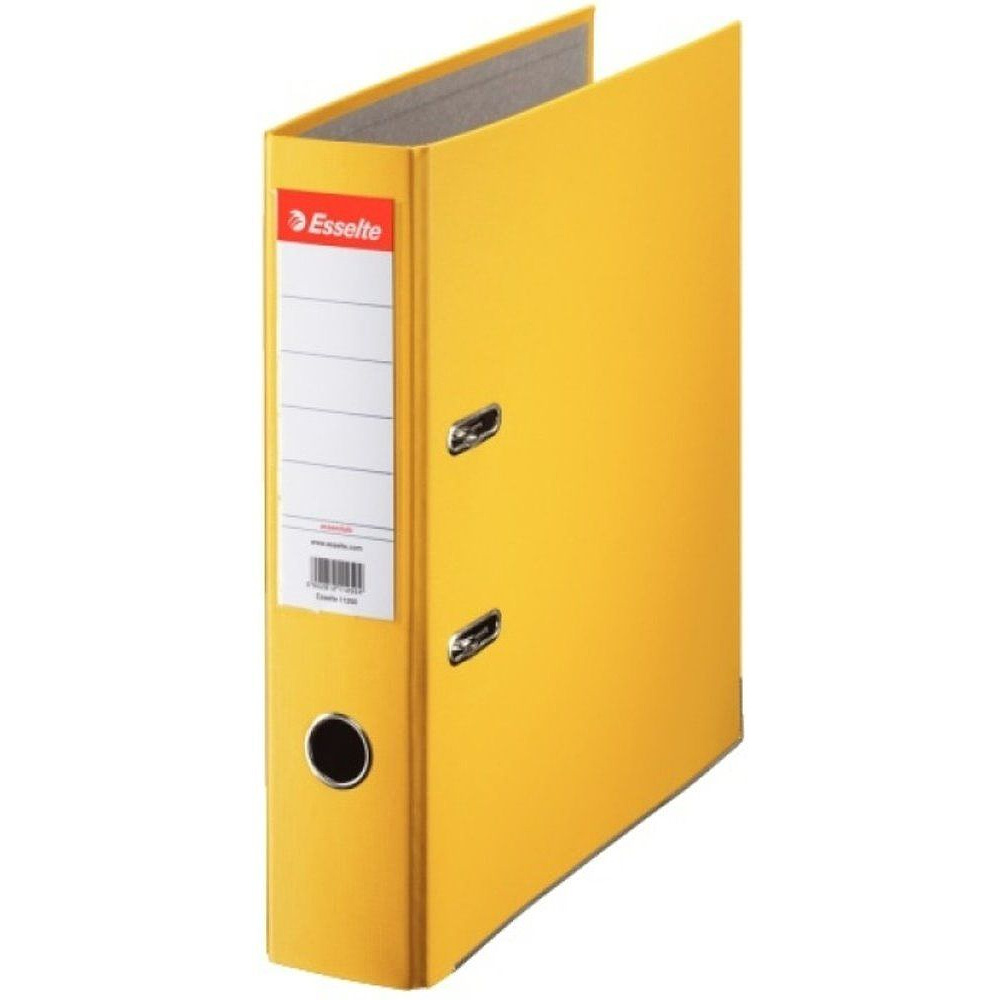 Папка-регистратор "Esselte ПВХ ЭКО", A4, 75 мм, желтый