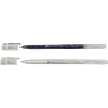 Ручка гелевая "Сонет", 0.5 мм, 2 шт., черный, белый