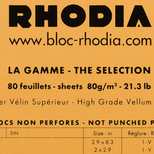 Блокнот "Rhodia", A5, 80 листов, клетка, оранжевый