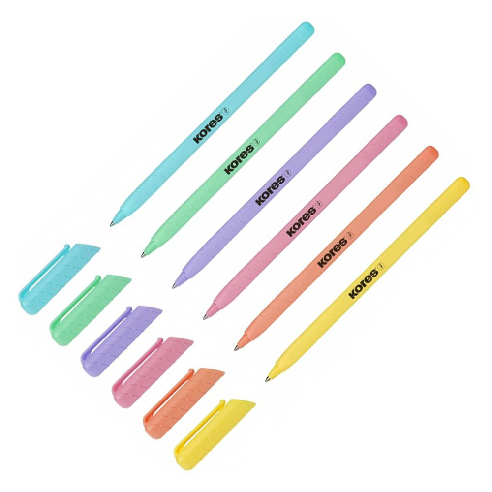 Ручка шариковая "К0 Pastel", 0.7 мм, ассорти, стерж. синий 9056484 ...