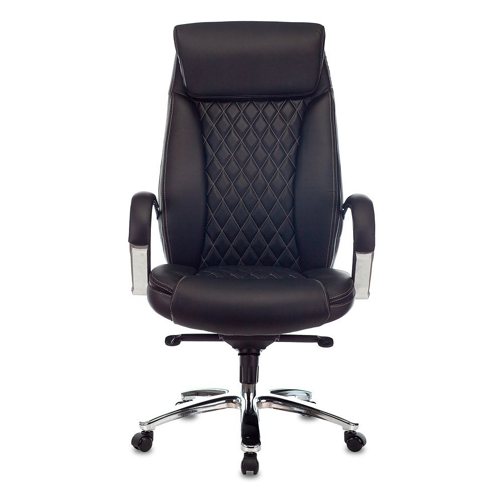 Кресло для руководителя Бюрократ T-9924SL, кожа, металл, черный - 2