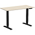 Стол с электроприводом WellDesk Prime 1300x675х18 черный/сосна аланд полярная (9191461+9072455)