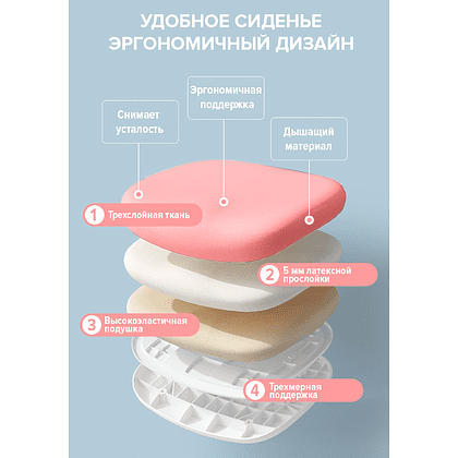 Кресло детское Everprof Kids 101, ткань, пластик, розовый - 7