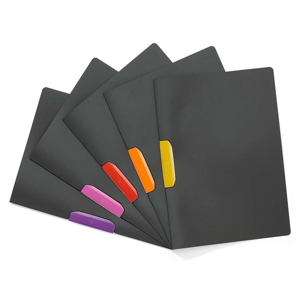 Папка с клипом "Duraswing Color", антрацит, фиолетовый клип 9106617 ...