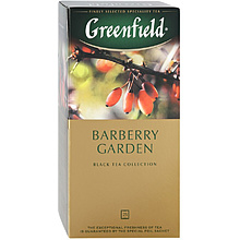 Чай "Greenfield" Barberry Garden, 25 пакетиков x1.5 г, черный