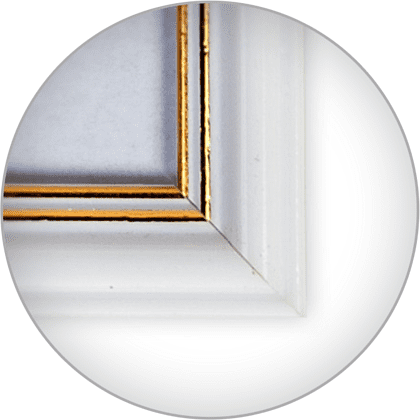 Фоторамка "П1-100 Zebra", 10х15 см, пластик, со стеклом, с ножкой, белый - 5