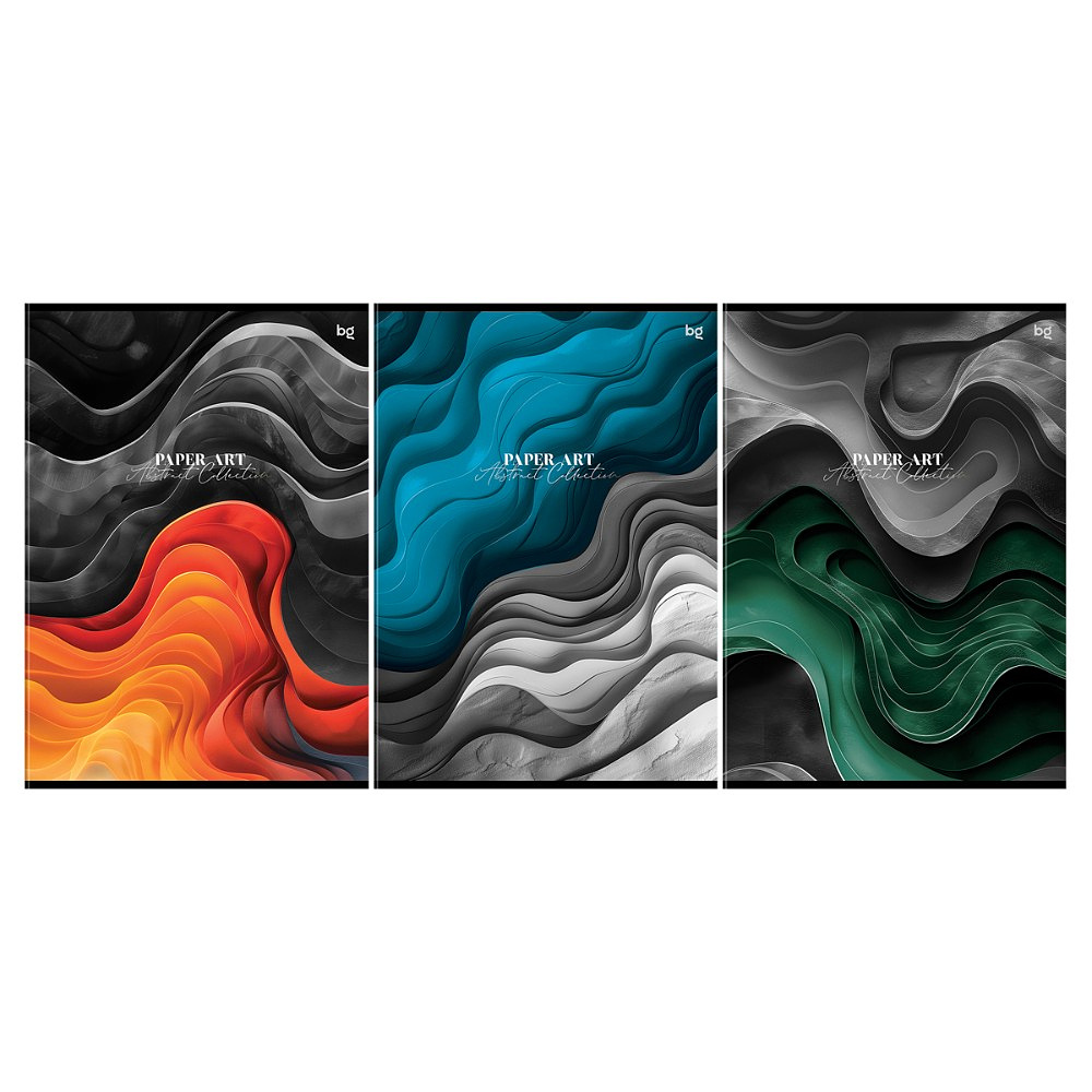 Тетрадь "Paper art", А4, 96 листов, клетка, ассорти