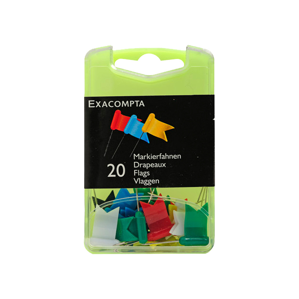 Иглы-флажки, 20 шт, ассорти