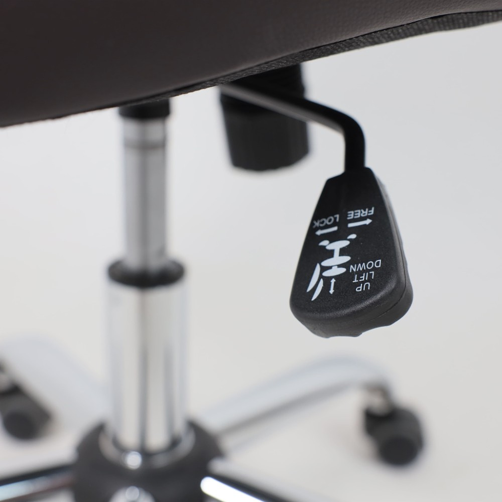 Кресло для руководителя AksHome "Richard new", экокожа, металл, коричневый - 23