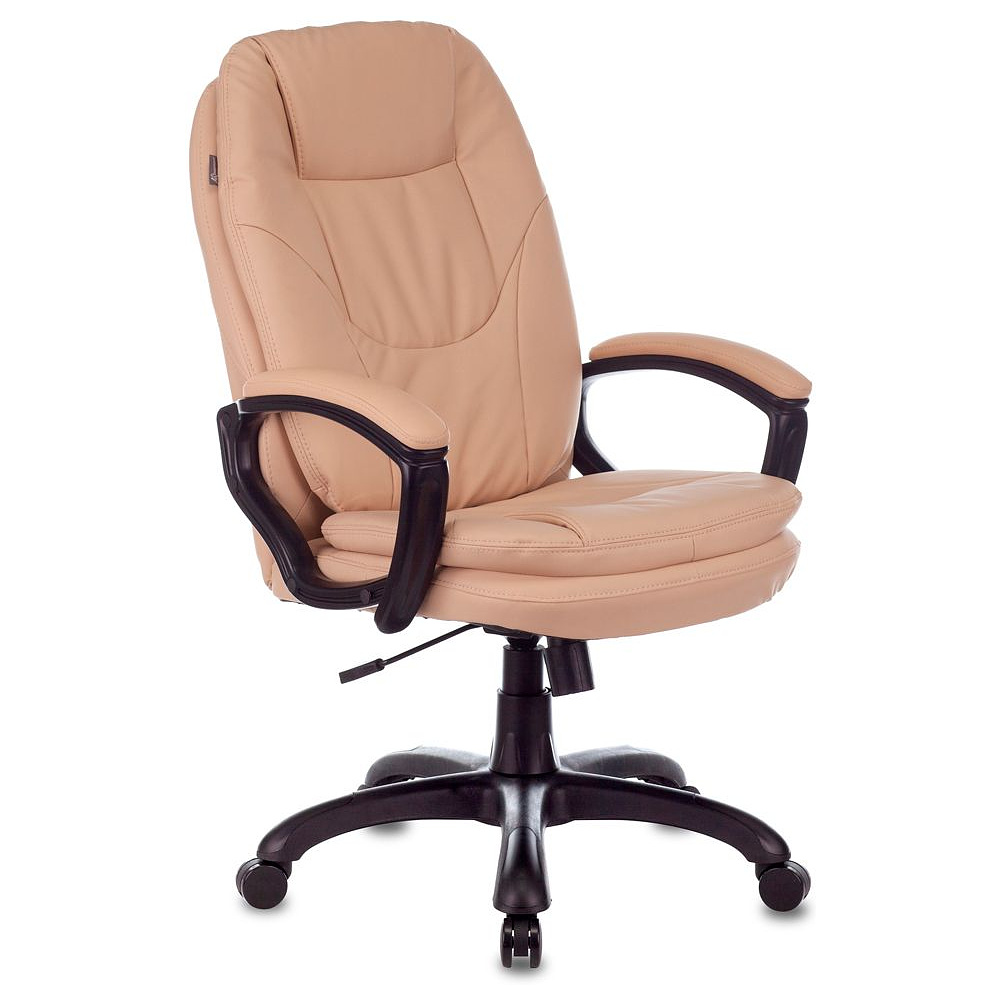 Кресло для руководителя "Бюрократ CH-868YAXSN", кожзам, пластик, бежевый