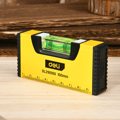 Уровень строительный Deli YS EDL290100, 100 мм, магнит - 2