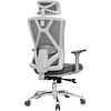 Кресло для руководителя EVOLUTION "EXO F1", ткань, сетка, алюминий, серый - 5