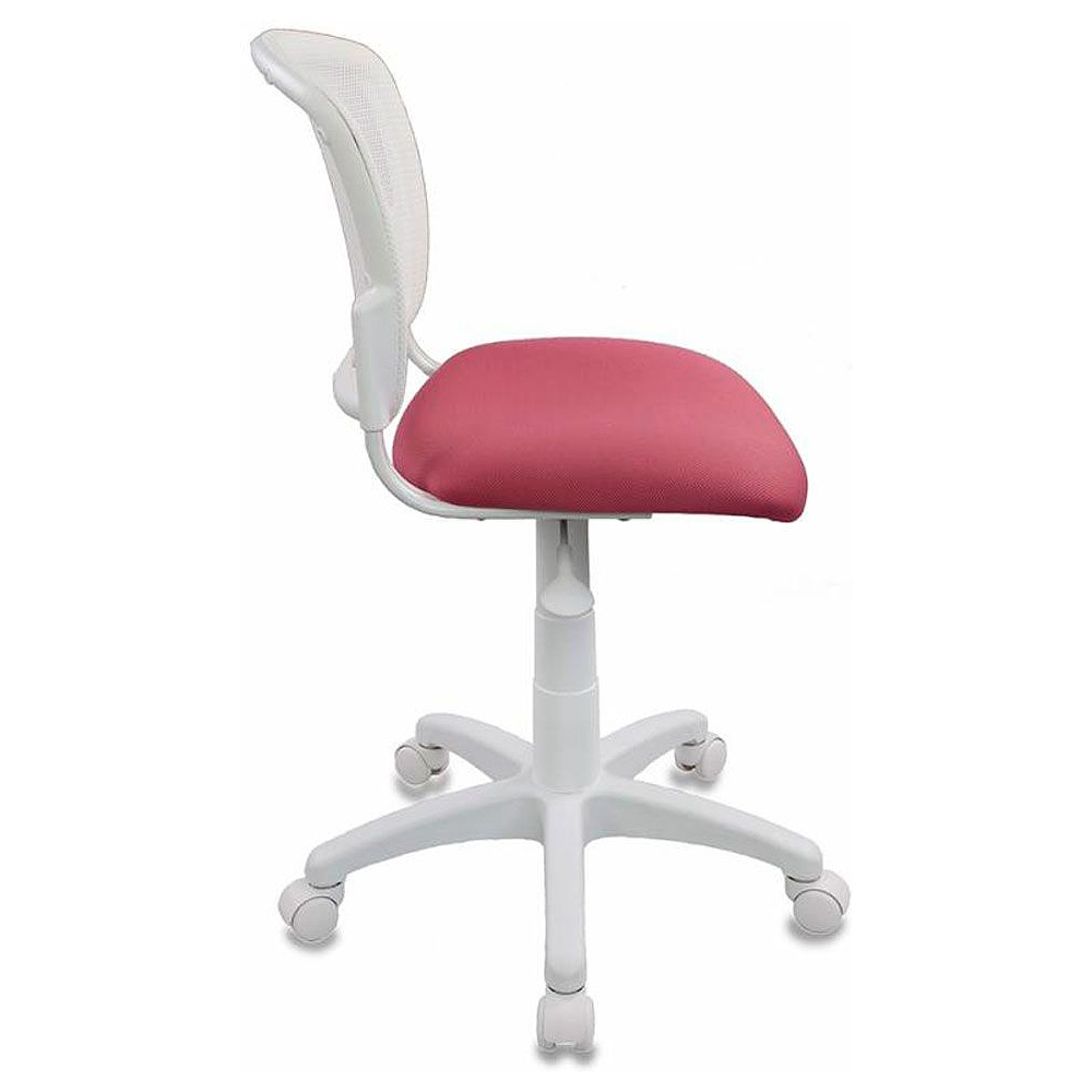 Кресло для детей Бюрократ "CH-W296NX/15-175", ткань, пластик, белый, розовый - 3