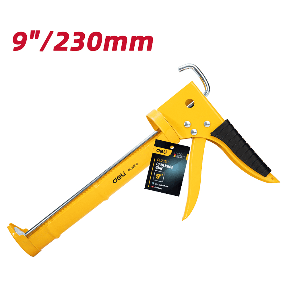 Пистолет для герметика Deli YS EDL2350, полукорпусной, 230 мм - 8