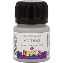 Краска акриловая матовая "Декола", 814 серая, 20 мл., банка