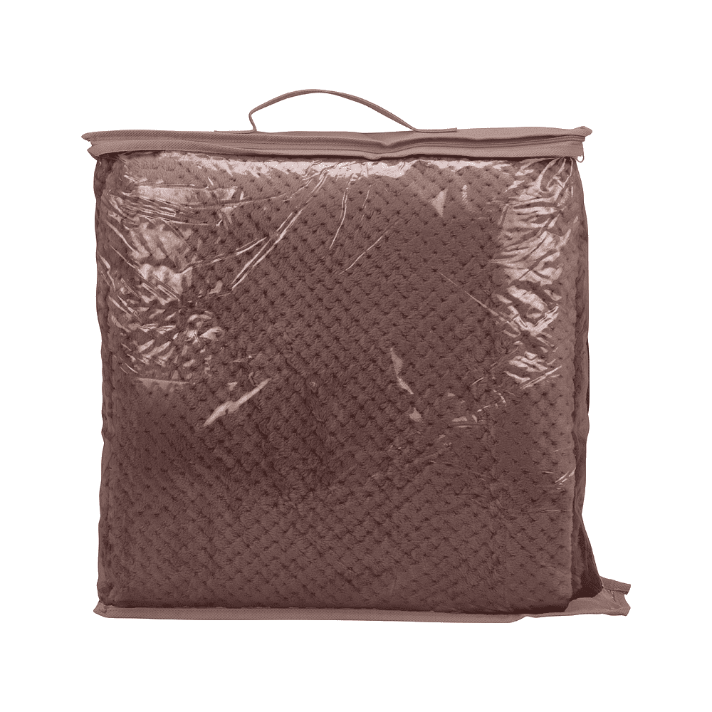 Плед "Фолд", полиэстер., шоколадный - 2