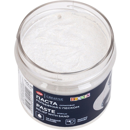 Паста акриловая рельефная "Декола" с песком, 100 мл. - 4