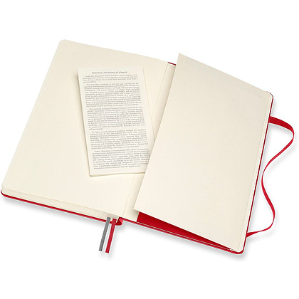 Блокнот "Classic Expended Large", А5, 200 листов, нелинованный, красный - 5