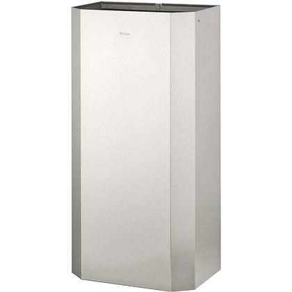 Корзина для мусора Veiro Professional "MaxBIN Steel", 40 л, серебристый 