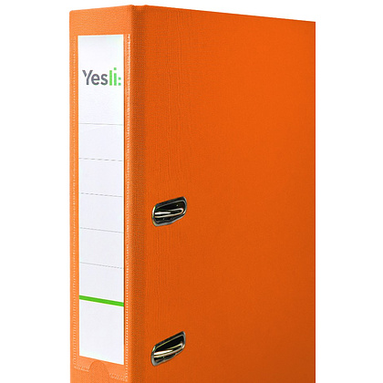Папка-регистратор "Yesli:", А4, 50 мм, ПВХ, оранжевый - 2