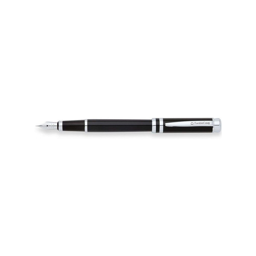 Ручка перьевая "Franklin Covey Freemont", M, черный, серебристый, патрон черный - 2