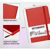 Скетчбук "Sketchmarker", 9x14 см, 140 г/м2, 80 листов, красный - 5
