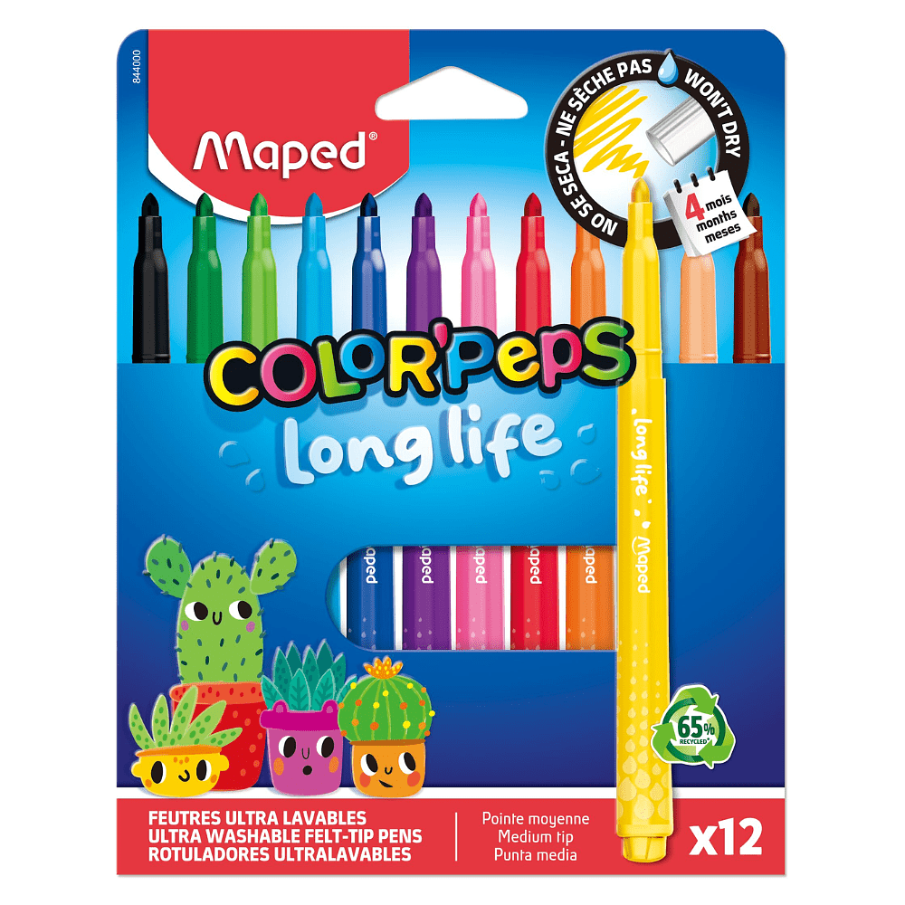 Фломастеры "Color Peps Long Life", 12 шт - 2