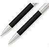 Набор "Franklin Covey Greenwich": ручка шариковая автоматическая и карандаш автоматический, черный, серебристый - 2