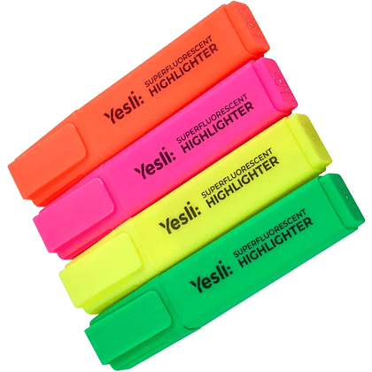 Набор маркеров текстовых "Yesli:", 4 шт, ассорти - 3