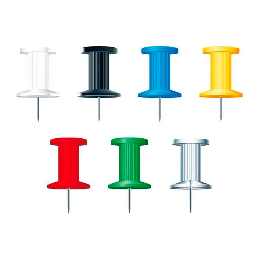 Иглы-кнопки "Пешки", 25 шт, ассорти - 2