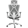 Кресло для руководителя EVOLUTION "EXO F1", ткань, сетка, алюминий, серый - 6