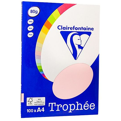 Бумага цветная "Trophée", А4, 100 листов, 80 г/м2, сиреневый