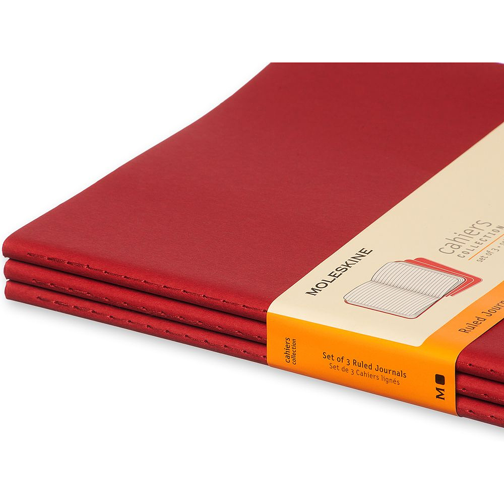 Блокнот "Cahier Journal Xlarge", А4, 190x250 мм, 60 л, 3 шт, клюквенный - 5