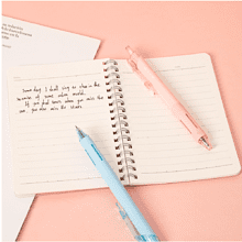 Блокнот "Deli EN506", А6, 60 листов, прозрачный