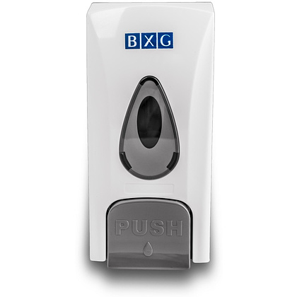 Диспенсер для жидкого мыла BXG "SD-1178", 0.5 л, ручной, пластик, белый
