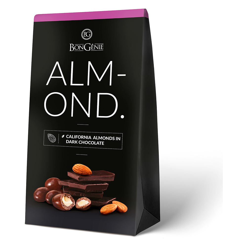 Драже "Bongenie. Миндаль в темном шоколаде", 100 г