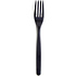 Пластиковая вилка одноразовая "ЭЛИТ ОРЕЛ премиум", 180 мм,100 шт/упак, черный