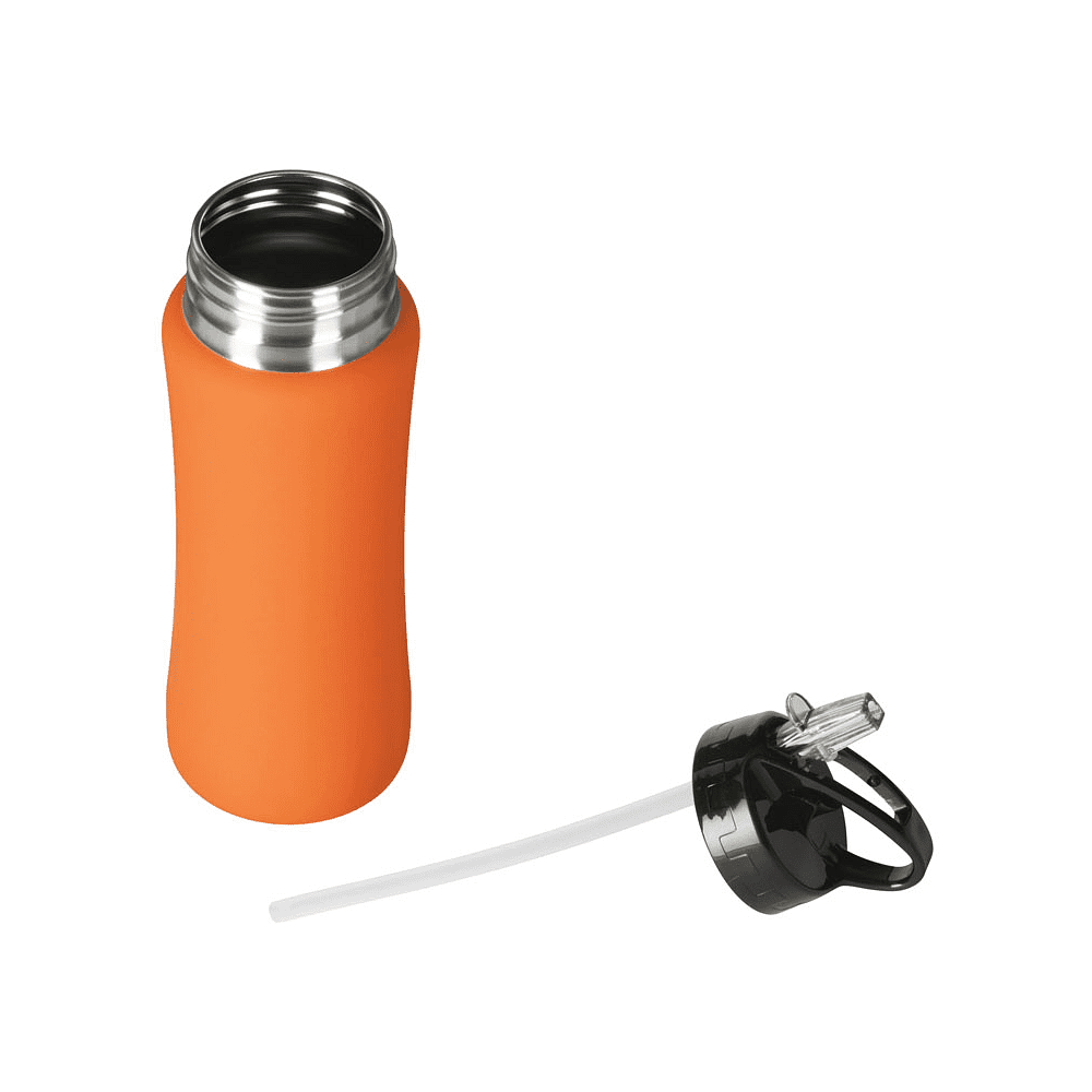 Бутылка для воды "Bottle C1", 600 мл, софт.-тач, оранжевый - 3