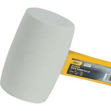 Киянка резиновая Deli YS EDL5916B, 0.45 кг, фибергласовая рукоятка, белая