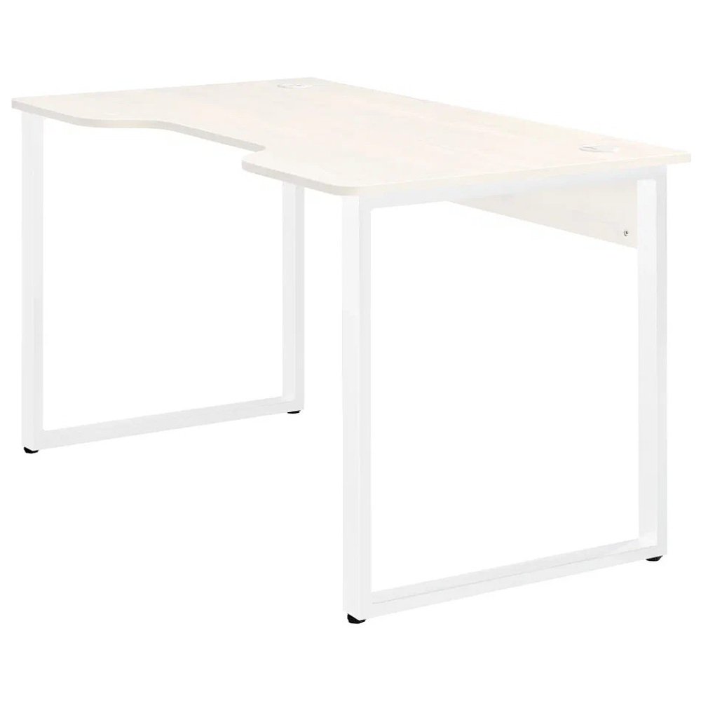 Стол компьютерный игровой Millwood Лофт Гонконг (ДТ-3), 1300x700 мм, дуб белый крафт, белый - 2