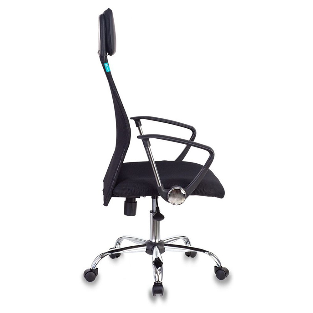 Кресло для руководителя Бюрократ "KB-6N/SL/B", сетчатая ткань, хром, черный - 4