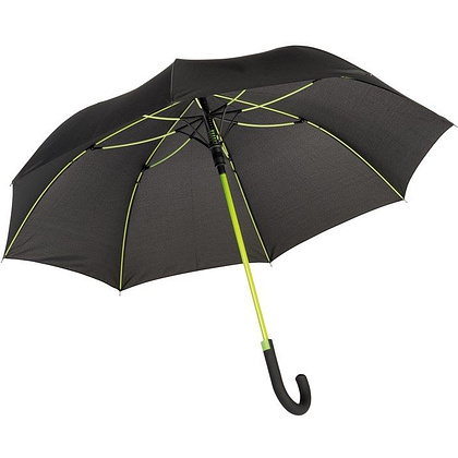 Зонт-трость "Cancan", 103 см, черный, светло-зеленый