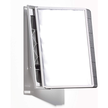 Стойка информационная настенная "Sherpa", A4, серый, черный - 3