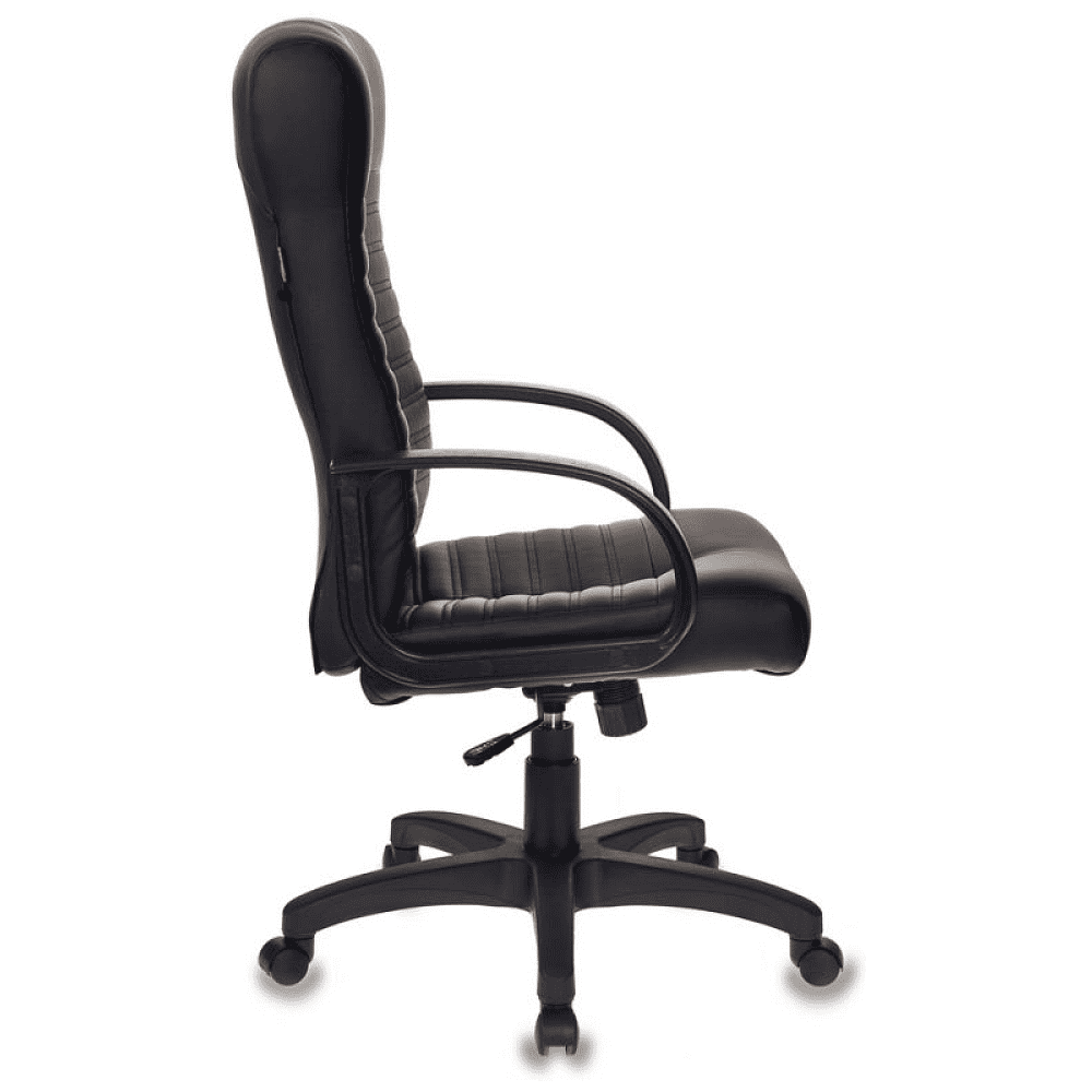 Кресло для руководителя Бюрократ "KB-10LITE", экокожа, пластик, черный - 3