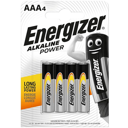 Батарейки алкалиновые Energizer "Intelligent AAA/LR03", 4 шт, щелочные