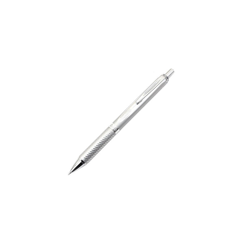 Ручка-роллер автоматическая "EnerGel Sterling", 0.7 мм, серебро, серебристый, стерж. черный
