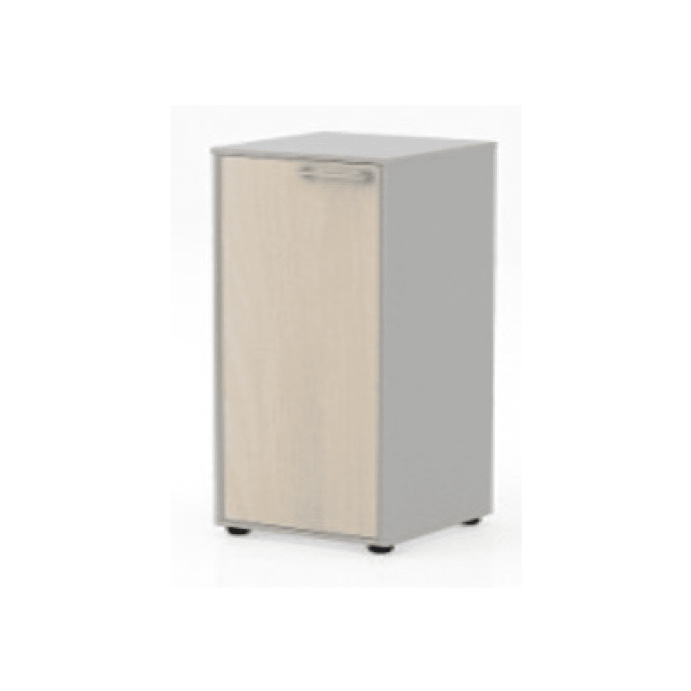 Коллекция Титан Шкаф средний узкий ТН431/2+ТНД31Л/П+ТНТ40/2, 400х400х1103, с глухой средней дверью и топом