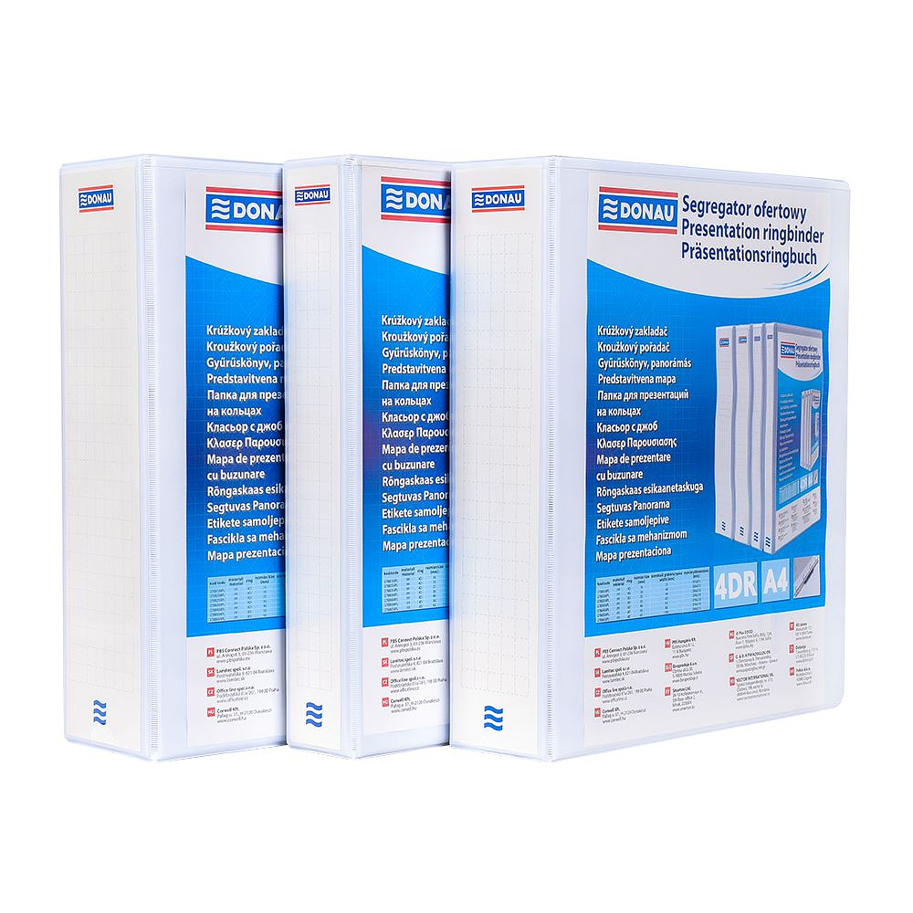 Папка на кольцах "Panorama", 4 кольца, белый, (9016596) - 3