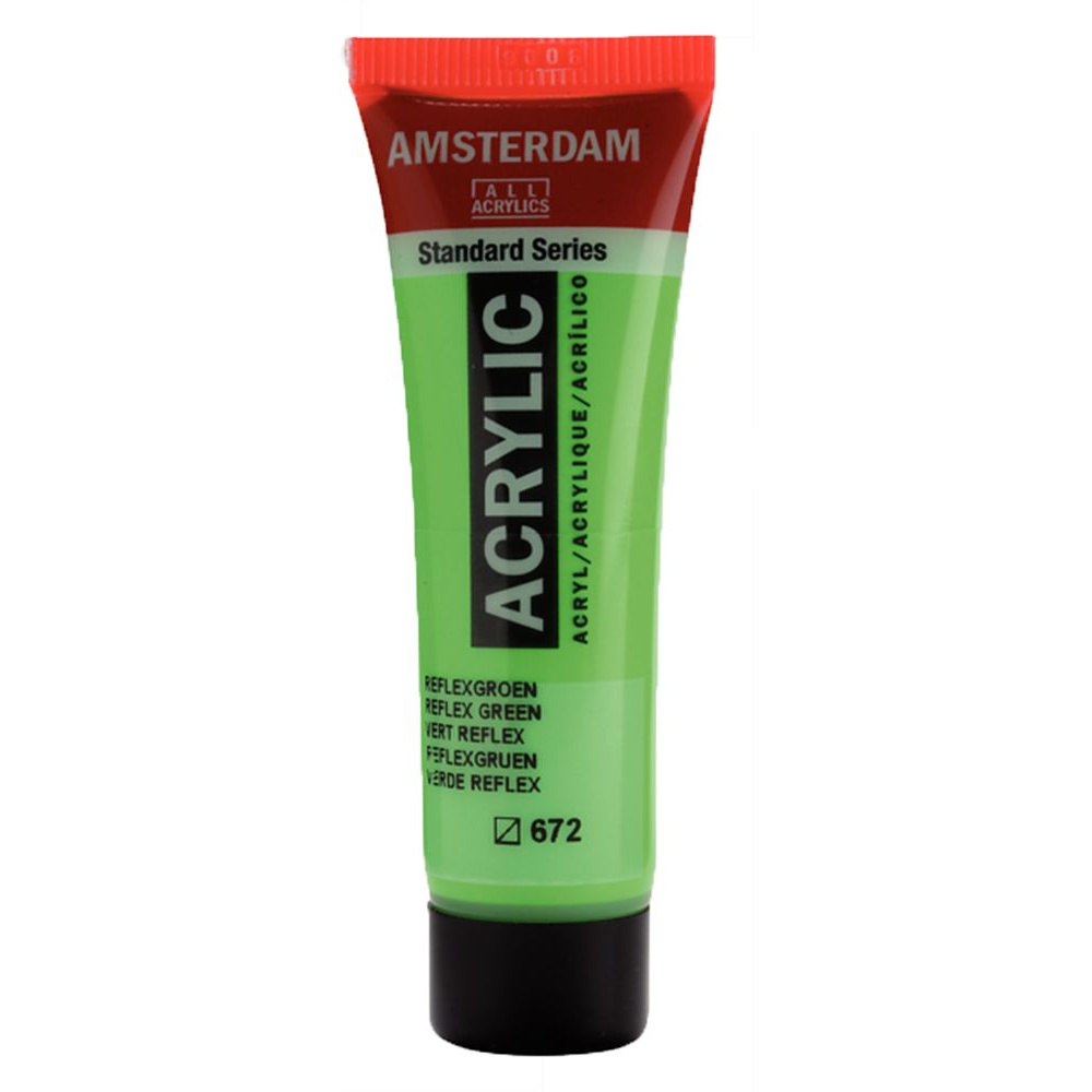 Краски акриловые "Amsterdam", 672 флуоресцентный зеленый, 20 мл, туба